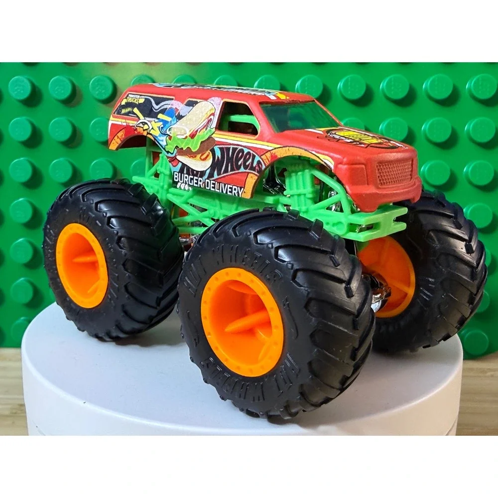 Hot Wheels Monster Truck Burger Delivery Red Diecast 1:64 Scale Toy Car